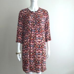 H&M Multicolored Midi length Dress, Size 12